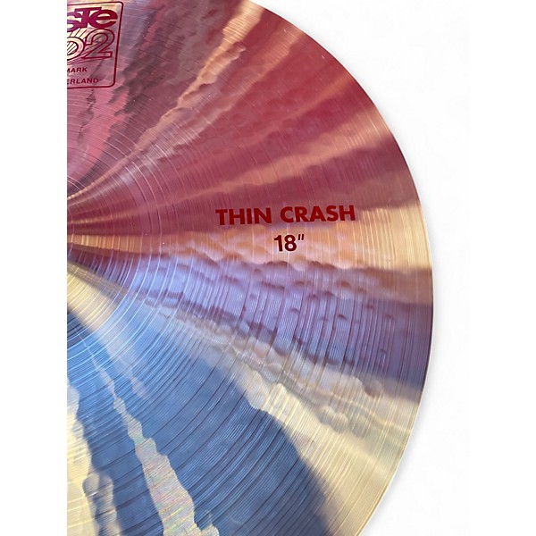 Used Paiste 18in 2002 Thin Crash Cymbal