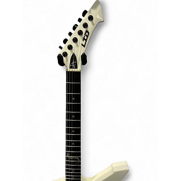 Used ESP LTD James Hetfield Snakebyte White Solid Body Electric Guitar