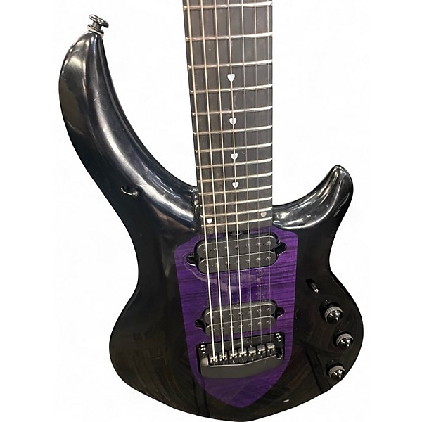Used Ernie Ball Music Man Majesty 7 Wisteria Blossom Solid Body Electric Guitar
