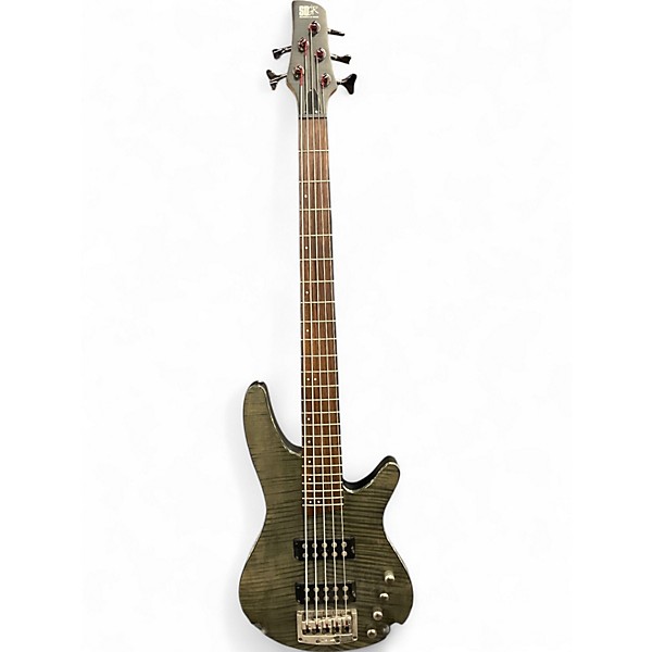 Used Ibanez SRX595 Trans Green Electric Bass Guitar
