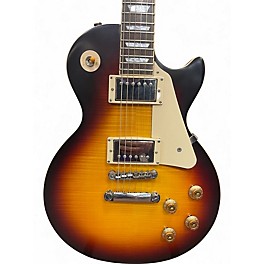 Used 2020 Epiphone 1959 Reissue Les Paul Standard 3 Tone Sunburst Solid Body Electric Guitar
