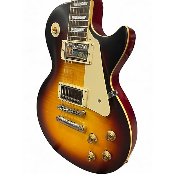 Used 2020 Epiphone 1959 Reissue Les Paul Standard 3 Tone Sunburst Solid Body Electric Guitar
