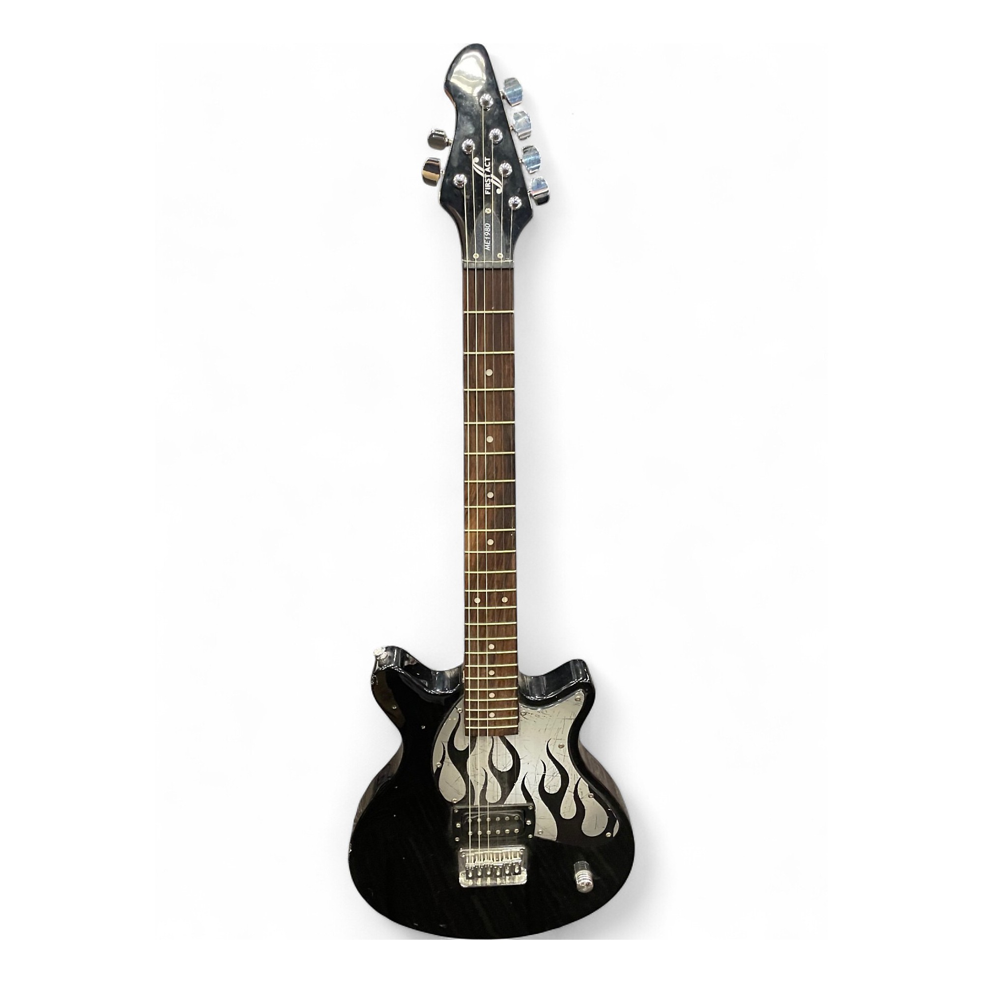 未使用品  FIRSTACT  ME1980  エレキギター Used First Act ME1980 Black Solid Body Electric Guitar Black