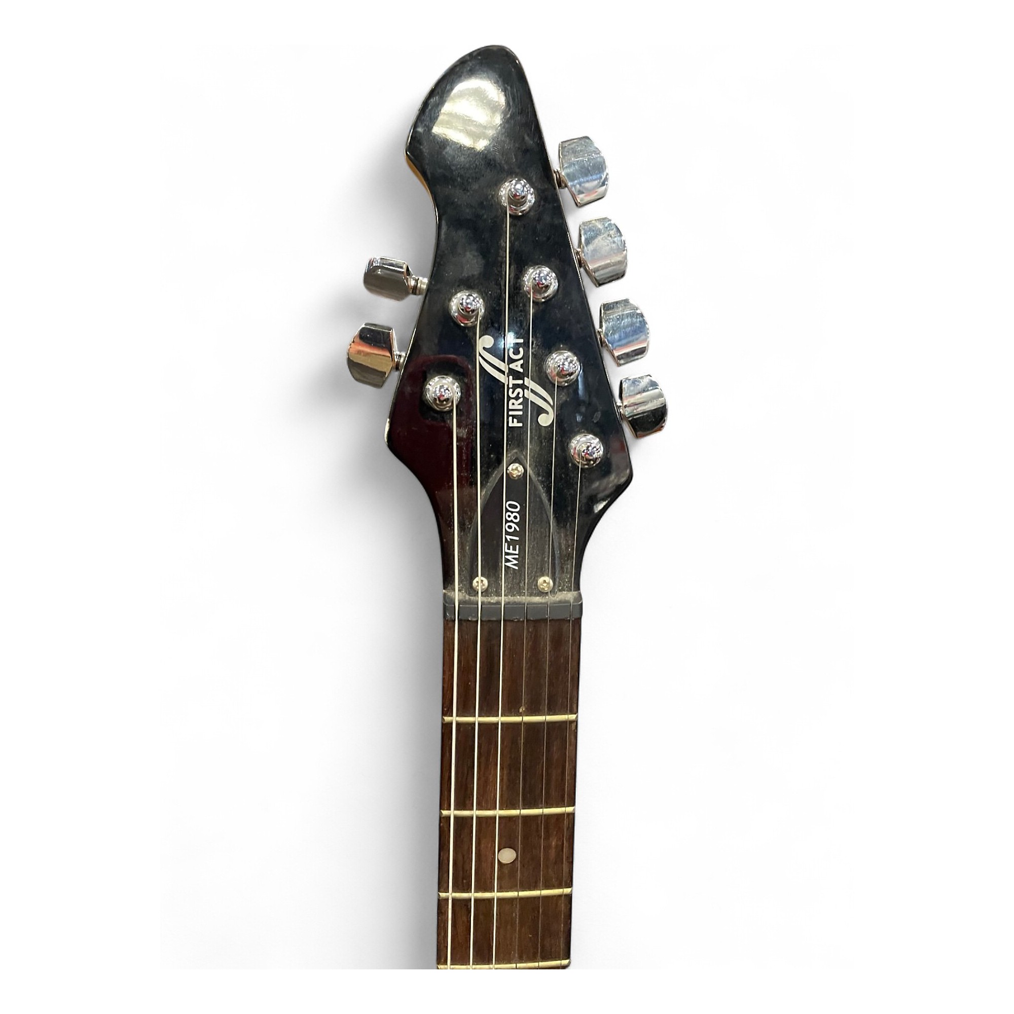 Used First Act ME1980 Black Solid Body Electric Guitar Black