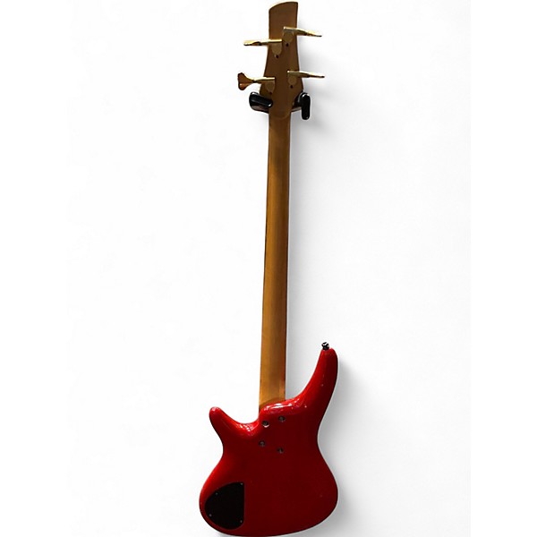 Used Ibanez SR300 Candy Apple Red Electric Bass Guitar