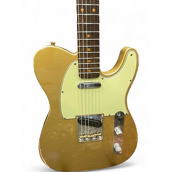 Used 2021 Fender CUSTOM SHOP S21 LTD 61 TELE RELIC Aztec Gold Solid Body Electric Guitar