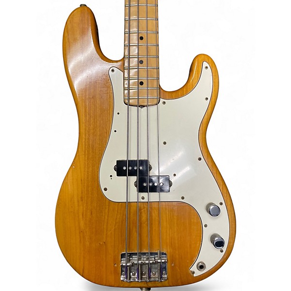 Vintage 1973 Fender Standard Precision Bass Natural Electric Bass Guitar