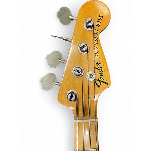 Vintage 1973 Fender Standard Precision Bass Natural Electric Bass Guitar