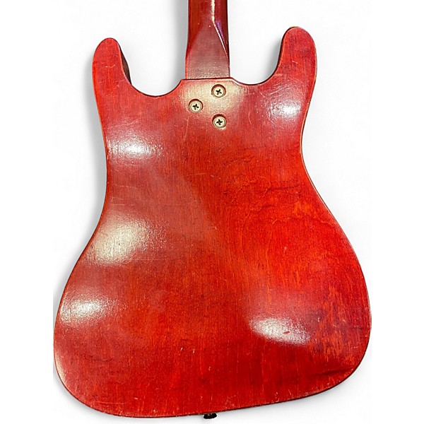 Used Silvertone 60s 1410 Model red and white Solid Body Electric Guitar