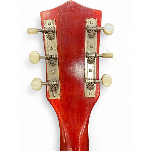 Used Silvertone 60s 1410 Model red and white Solid Body Electric Guitar