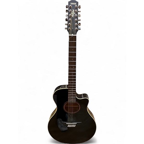 Used Yamaha apx-5-12a Black 12 String Acoustic Electric Guitar