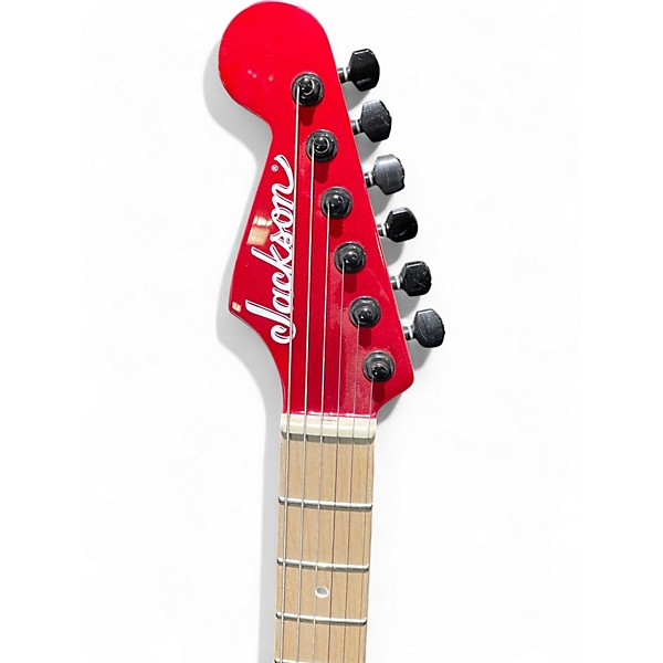 Used Jackson gus g. san dimas Candy Apple Red Solid Body Electric Guitar