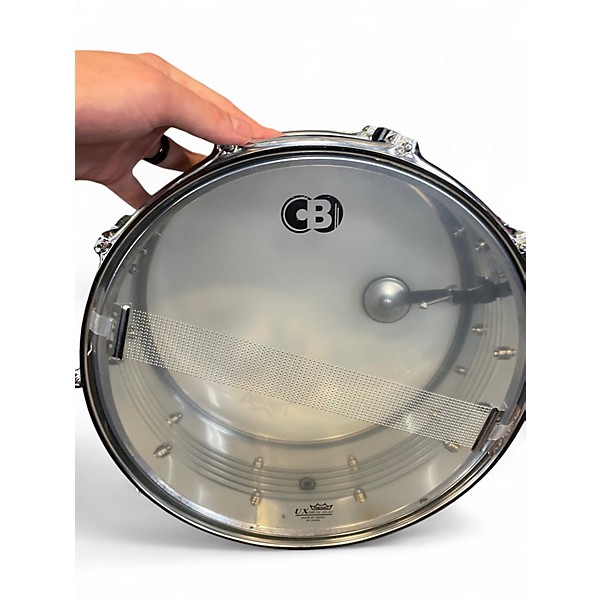 Used CB Percussion 14in snare Silver Drum