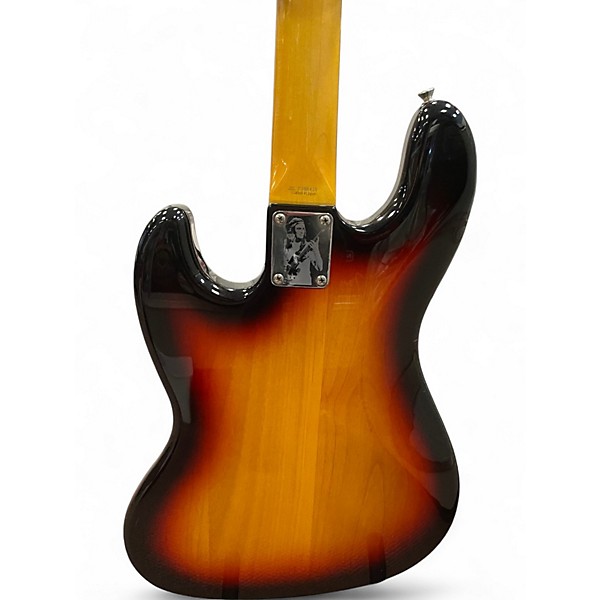 Used Fender Jaco Pastorius Signature Fretless Jazz Bass 3 Color Sunburst Electric Bass Guitar
