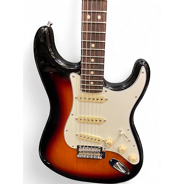Used Fender 70th Anniversary Player Stratocaster 3 Color Sunburst Solid Body Electric Guitar