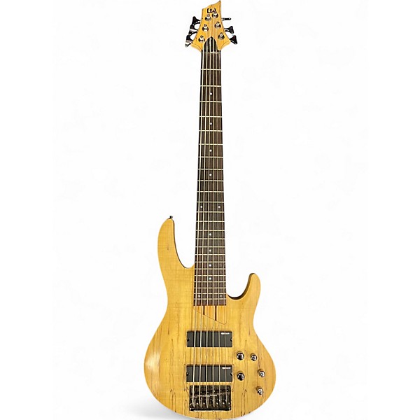 Used ESP LTD B206SM 6 String Natural Electric Bass Guitar