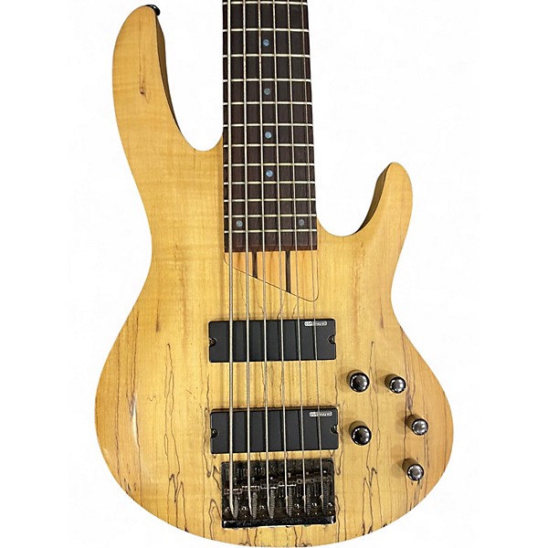 Used ESP LTD B206SM 6 String Natural Electric Bass Guitar