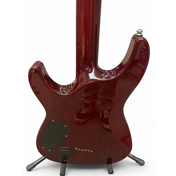 Used Schecter Guitar Research Hellraiser C1 Black Cherry Solid Body Electric Guitar