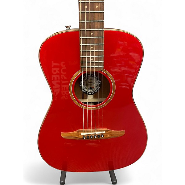 Used Fender Malibu Classic HRM Hot Rod Red Acoustic Electric Guitar
