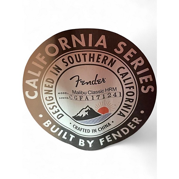 Used Fender Malibu Classic HRM Hot Rod Red Acoustic Electric Guitar