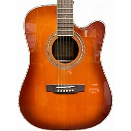 Used Zager ZAD900CE Tobacco Burst Acoustic Electric Guitar