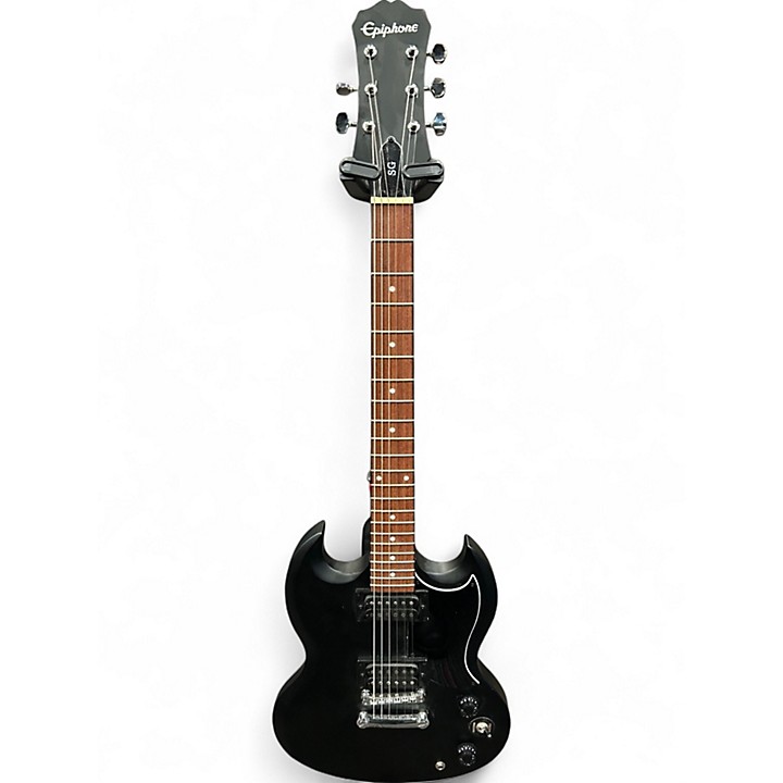 Epiphone SG ブラックエレキギター Epiphone SG Standard Ebony Electric Guitar with Gig Bag from