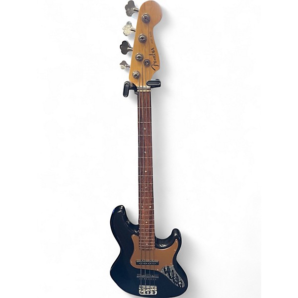 Used Fender American Deluxe Jazz Bass Fretless Montego Black Electric Bass Guitar