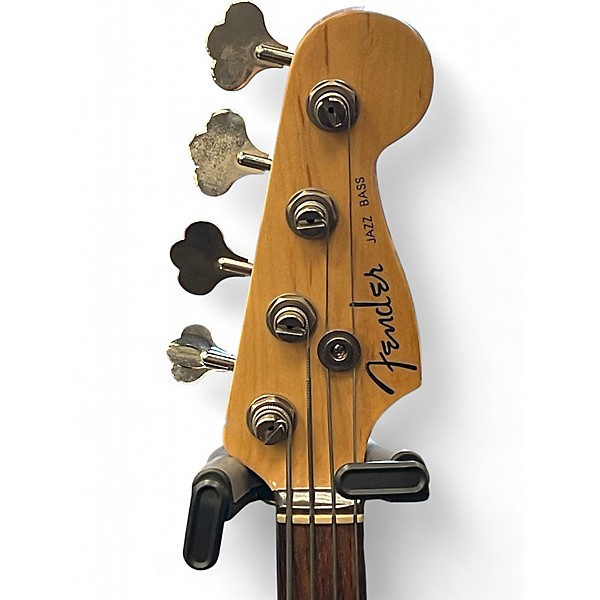 Used Fender American Deluxe Jazz Bass Fretless Montego Black Electric Bass Guitar