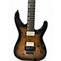 Used ESP H1001 Burl Burst Solid Body Electric Guitar