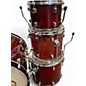 Used 2000s ddrum 4 Piece Maple/Ash Dominion Custom Trans Red Drum Kit