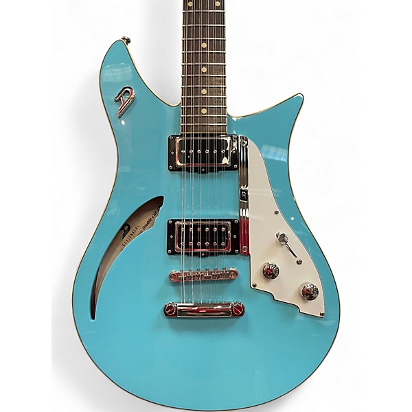 Used Duesenberg Double Cat 12 Catalina Blue Hollow Body Electric Guitar