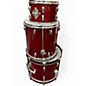 Vintage 1960s Slingerland 3 Piece Bop Red Sparkle Drum Kit thumbnail