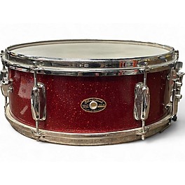 Vintage 1960s Slingerland 5.5X14 Snare Red Sparle Drum