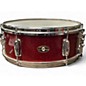 Vintage 1960s Slingerland 5.5X14 Snare Red Sparle Drum thumbnail