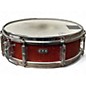 Vintage 1950s Leedy 5X14 Snare Red Sparkle Drum