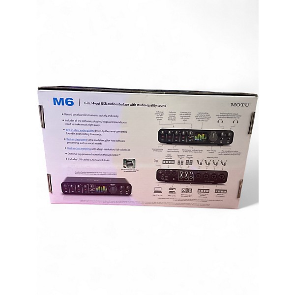 Used 2020s MOTU M6 Audio Interface