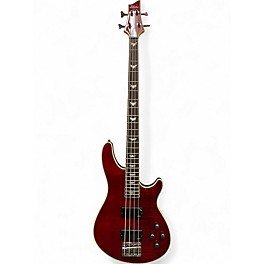 Used Schecter Guitar Research Omen Extreme 4 String Cherry Electric Bass Guitar