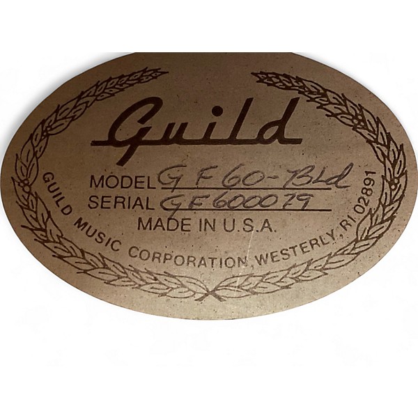 Used Guild GF60-BLD Natural Acoustic Guitar