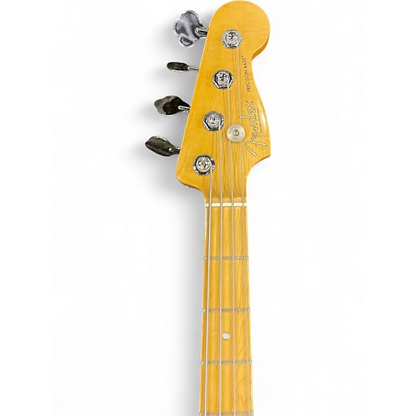 Used Fender Mark Hoppus Signature Jazz Bass Yellow Electric Bass Guitar