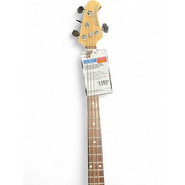 Used 2006 Ernie Ball Music Man Sterling 4 H Blue Pearl Electric Bass Guitar