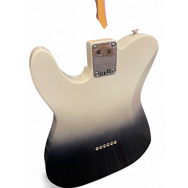 Used Fender Player Plus Telecaster 2 TONE BLACK AND WHITE Solid Body Electric Guitar
