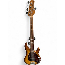 Used Ernie Ball Music Man Stingray 5 H Hot Honey Electric Bass Guitar