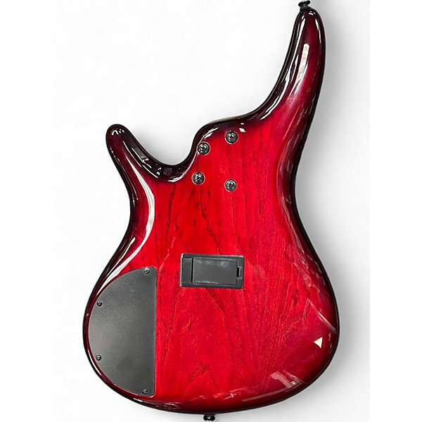 Used Ibanez ANB205 Adam Nitti Signature Trans Red Electric Bass Guitar