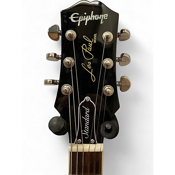 Used 2022 Epiphone Les Paul Standard Ebony Solid Body Electric Guitar