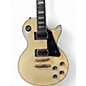 Used 2020s Epiphone Les Paul Custom Blackback Antique Ivory Solid Body Electric Guitar