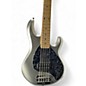 Used Ernie Ball Music Man Stingray 5 H Silver Electric Bass Guitar