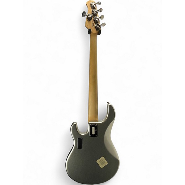Used Ernie Ball Music Man Stingray 5 H Silver Electric Bass Guitar