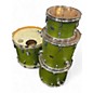 Used SJC Drums 4 Piece Custom Satin Gremlin Green Drum Kit