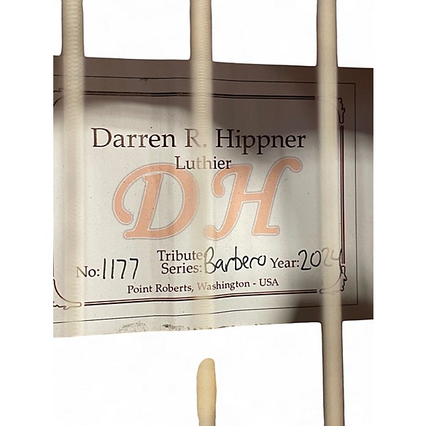Used Darren R. Hippner Barbero Natural Acoustic Guitar