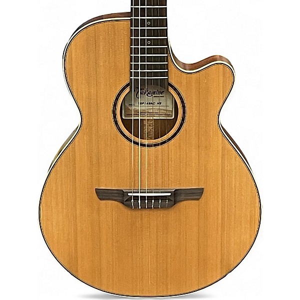 Used Takamine TSP148NC Natural Classical Acoustic Electric Guitar